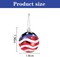 16 Pieces Independence Day Ball Ornament - 4th of July Patriotic Hanging Ball Decoration American Flag Ornament for Independence Day, Christmas Tree, USA Themed Party Supplies (16)